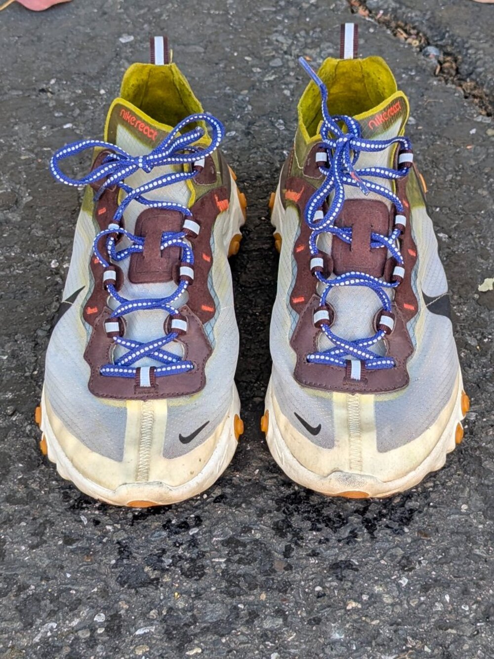 Nike React Element 87 Moss Mens Sneaker Shoes Size 10.5 Eur 44.5